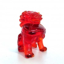 FOO DOG-RED RESIN SMALL