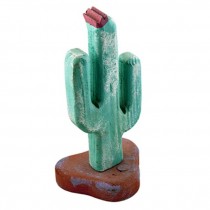 CACTUS-WOOD-PAINTED-GREEN/RED