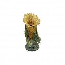 FIGURINE-Gold Lily Blossom Wrapped in Leaves