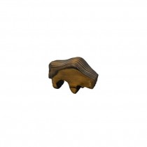 FIGURINE-BUFFALO-WOOD-CARVED