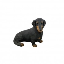 FIGURINE-Sitting Dachshund Dog