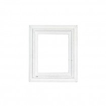 OPEN FRAME-Vintage Wood W/Beveled Edge Painted White
