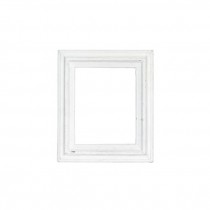 OPEN FRAME-Vintage Wood W/Beveled Edge Painted White