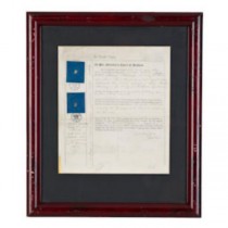 PRINT-"PROBATE"MAHAGONY FRAME