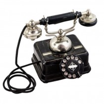 PHONE-ANTIQUE BLACK ROTARY