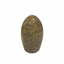 PAPERWEIGHT-Egg Shaped Brown Marble