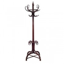 COATRACK-BENTWOOD-BLK-6 HOOK/B