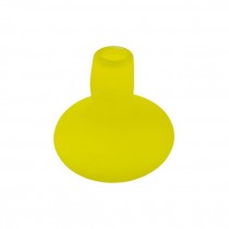 BUD VASE- Yellow Frosted Glass
