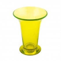 VASE- Thick Yellow Glass