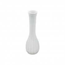 BUD VASE-Milk Glass Fluted