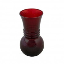 VASE-Cranberry Colored Glass