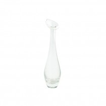 BUD VASE-(Large) Clear Glass W/Open Lip Edge