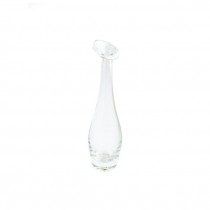 BUD VASE-(Small) Clear Glass W/Open Lip Edge