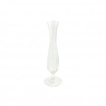 BUD VASE-Tall Clear Glass Cordial W/Footed Base