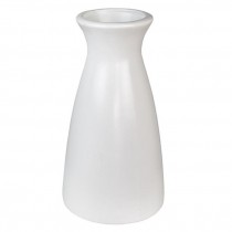 VASE-Cream Colored Milk Bottle Style