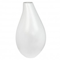 VASE- West Elm Ecru Colored-Tear Drop