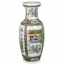 VASE-Orient Ceramic-Rickshaw Scene/Dining Scend