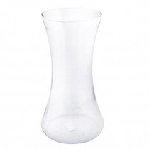 VASE-20H-HOURGLASS CL GLASS