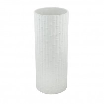 VASE-Ceramic White Bamboo