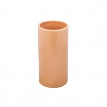 VASE-Glazed Salmon Colored Cylinder