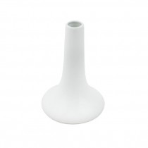 VASE- White Ceramic/Long Straight Neck