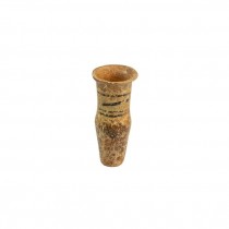 BUD VASE-Earthenware W/Tribal Markings On Base