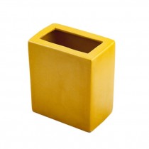 VASE-6H-SQ-MUSTARD-CERAMIC