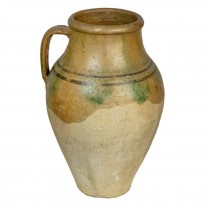 VASE-14 1/2-POTTERY-BRWN GLAZE