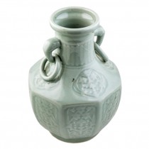 VASE-PR-12"CELADON W/EARS