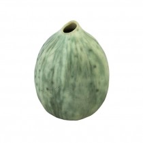 VASE-MELON GREEN-CERAMIC