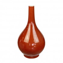 VASE-LONG BEAK PERSIMMON-BURNT-ORANGE