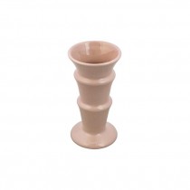 VASE-Glazed Pink 3 Tier Vase