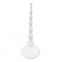 VASE-Tall Round Belly W/Long Narrow Ribbed Neck
