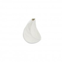 BUD VASE-White Ceramic Leaf