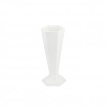 VASE-White Faceted Ceramic