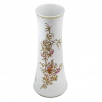 VASE-WHITE CER W/NOUVEAU WOMAN