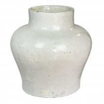 GINGER JAR-PR-CRACKLED-WHITE