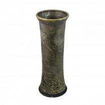 VASE-17"SLV MOTTLED-CERAMIC-CY