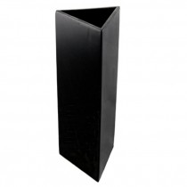 VASE-16"BLK TRI-LACQUARED