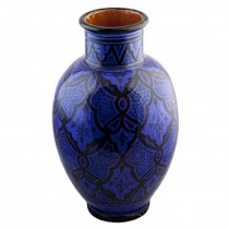 VASE-Navy & Black Moroccan Ceramic
