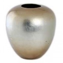 VASE-Large Gold W/Silver Fade