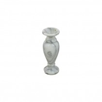 BUD Vase-White Marble W/Black Veins