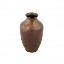 VASE-Tarnished Copper W/Fluted Top