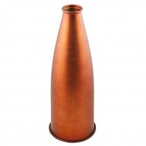 Vase-16H-Red/Orange Metal