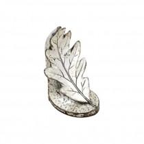 BOOKEND-Silver Oak Leaf