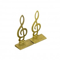 BOOKEND-Brass G Cleff (Pair)