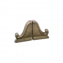 BOOKEND-Brass/Scroll Shaped (Pair)