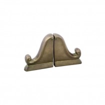 BOOKEND-Brass/Scroll Shaped (Pair)