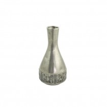 BUD VASE-Silver W/Relief Design at Base