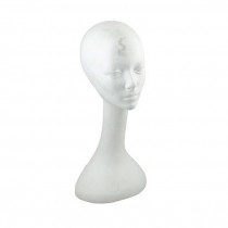 MANNEQUIN HEAD-Woman's Styrofoam